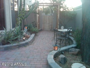 Walk Way and Redwood Arbor