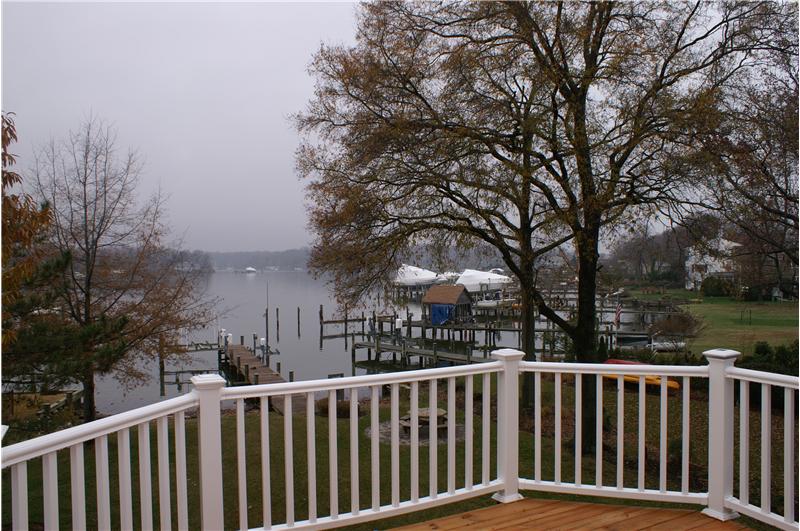 Waterfront Home For Sale at 56 E LAKE DR, ANNAPOLIS, MD, MD 21403 View From Master