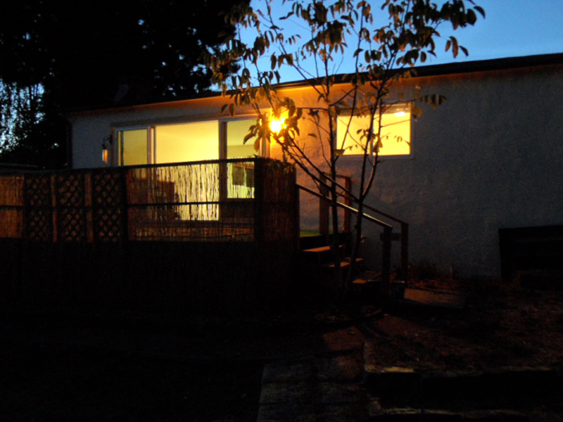 Back Deck at Dusk