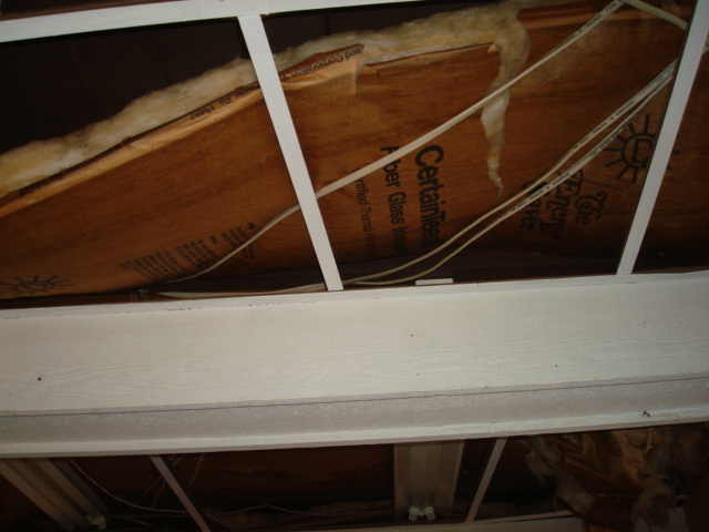 FLORIDA ROOM CEILING TILES MISSING