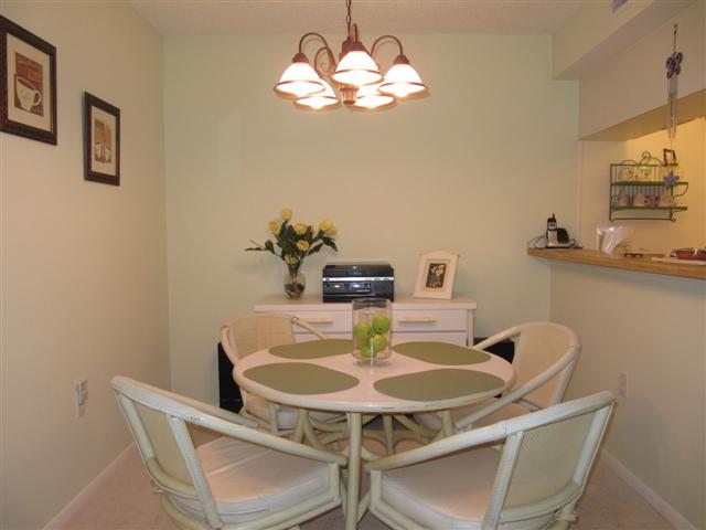Dining area opens to Kitchen