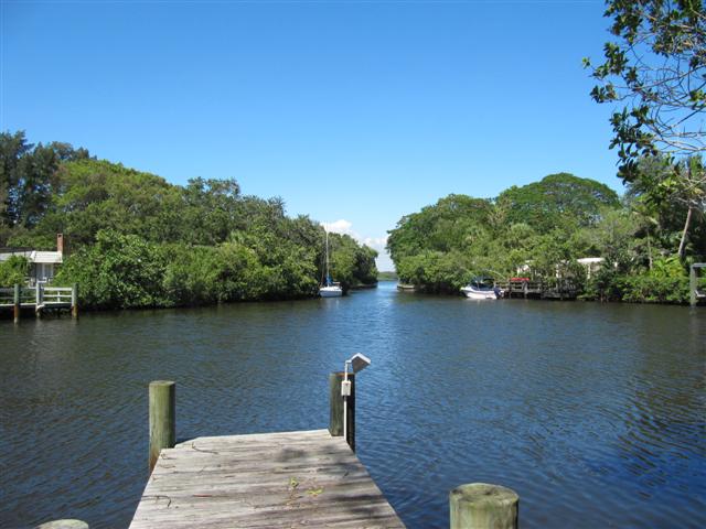 Private Dock leads to Bay