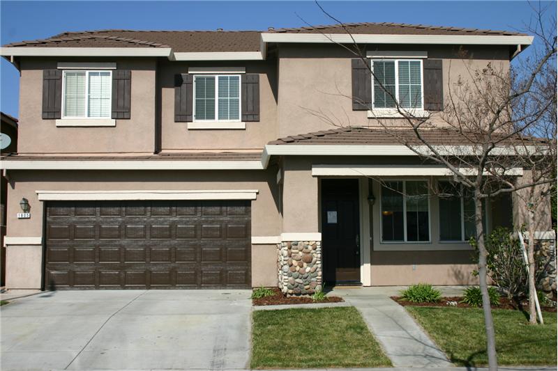 Front Mediterranean Elevation.  House has a North facing Orientation