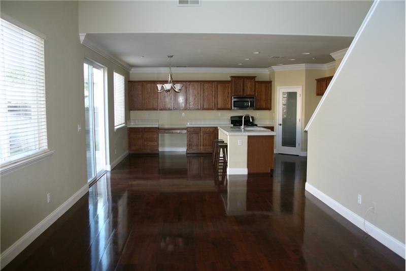 View from Family room looking to kitchen