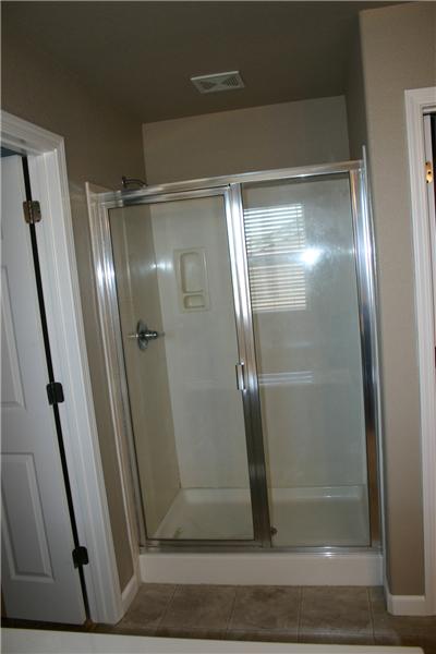 Master bath stall shower