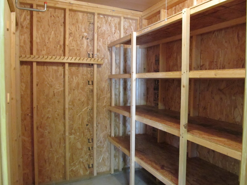 Storage room in workshop