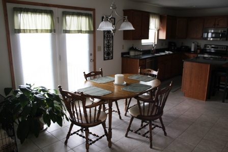 Eating area with French Doors 