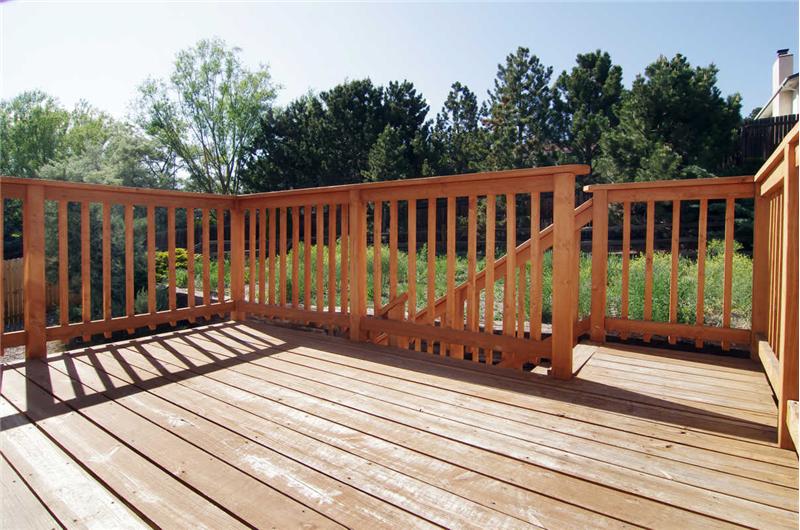 Wood deck off of kitchen was replaced in Fall 2010