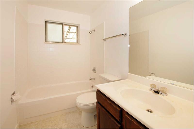 Bathroom with new tile surround 