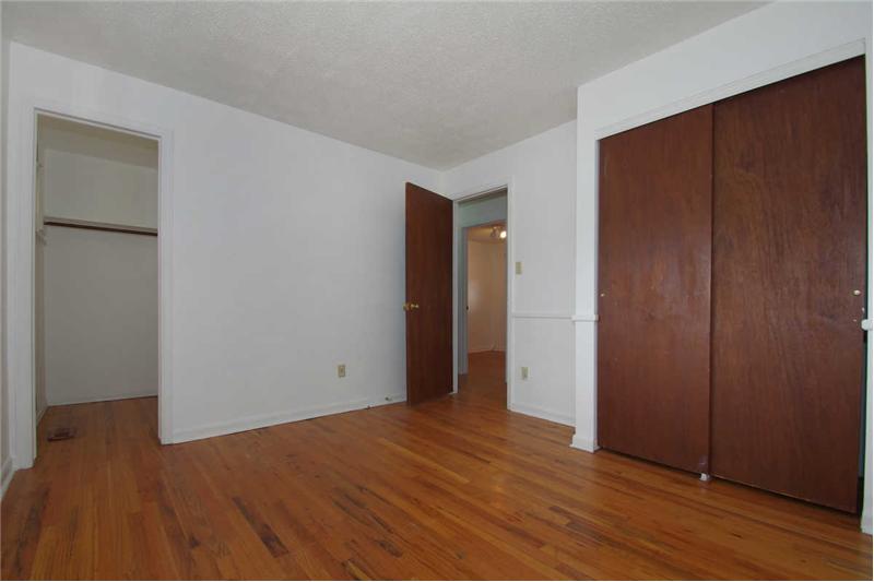 Master bedroom has two closets!