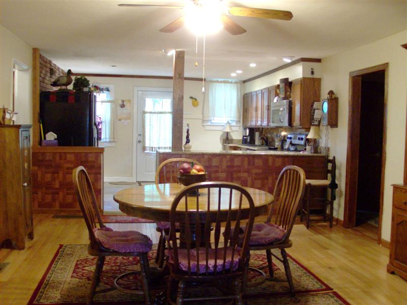 dining room and kitchen