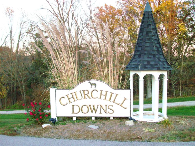 Chuchill Downs Subdivision Sign