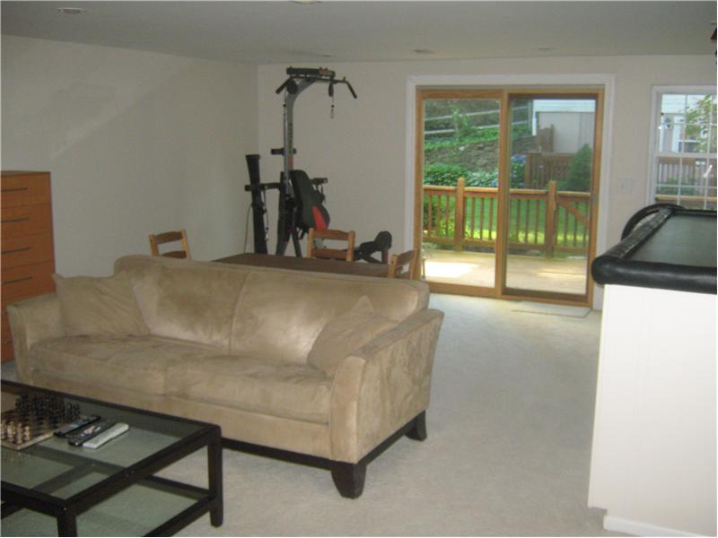 Huge finished lower level with walk out