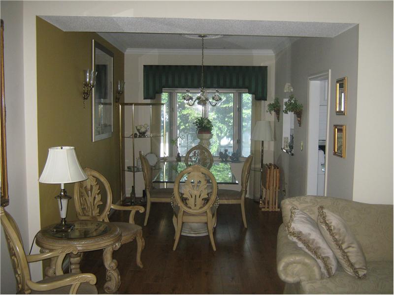 View from formal living room