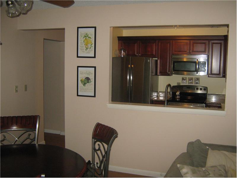 View Into Updated Kitchen