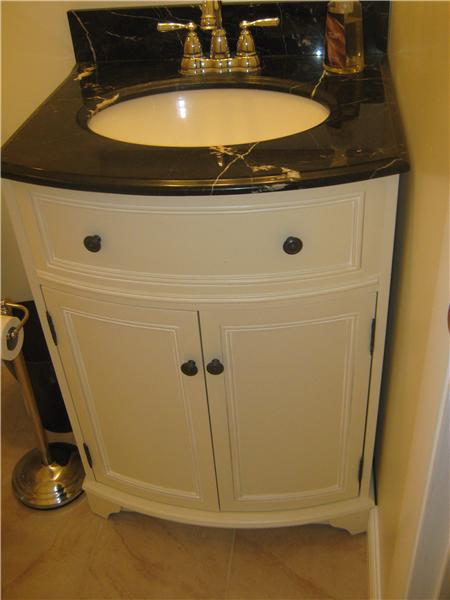 New Vanity in 1/2 bath