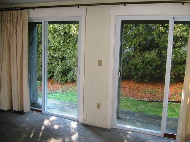 Sliders in Living Room 