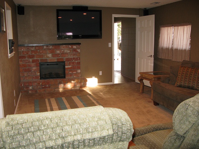 Family Room fireplace