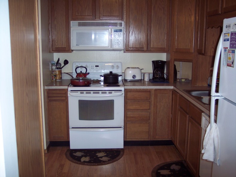 Upgraded kitchen.