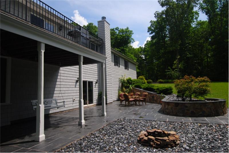 Terrace and firepit