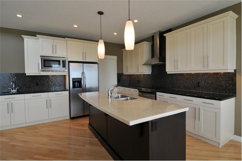 The appliances are stainless steel.