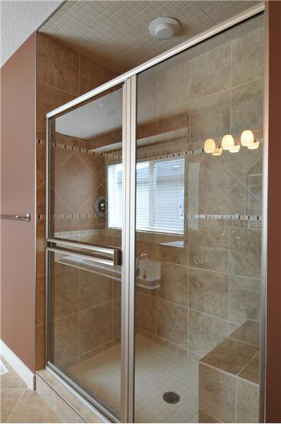 Master shower.