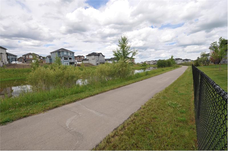 Pathway behind home.