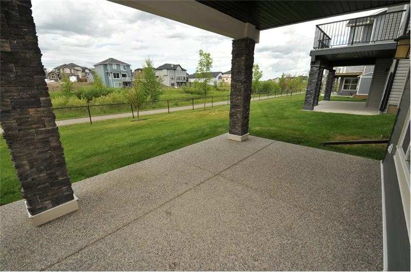 Covered patio off of walkout.