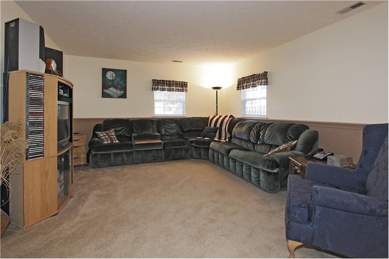 Spacious family room.