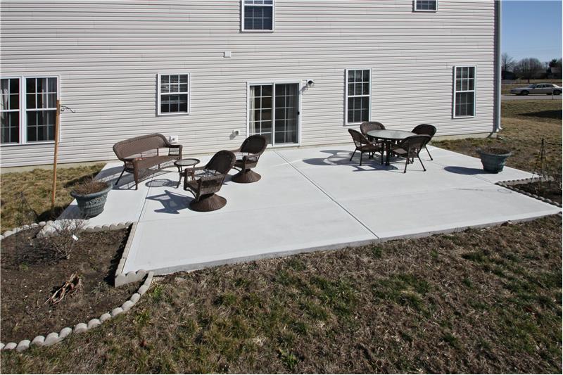New patio for those cook out parties.