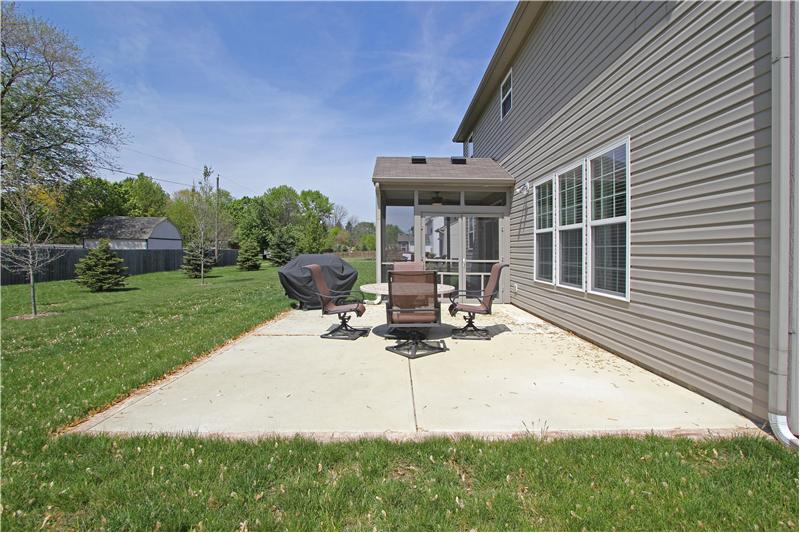 Extended porch.