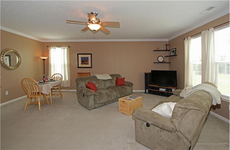 Great room, large and sunny.