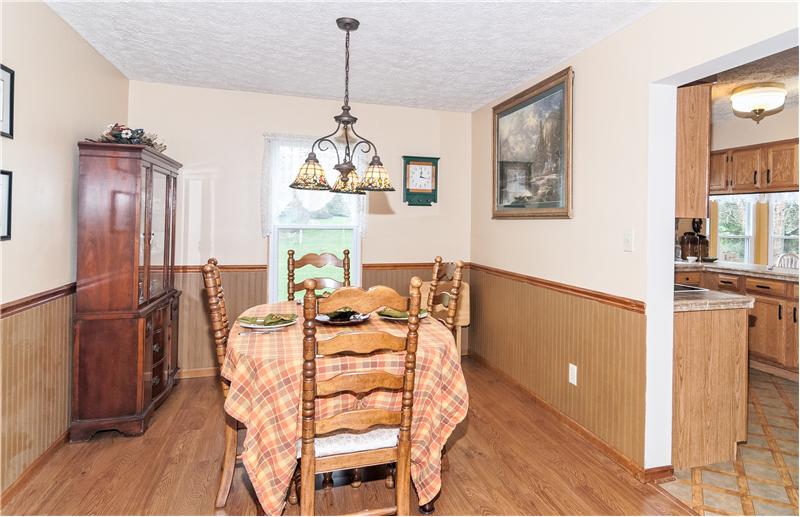 Formal dining room.
