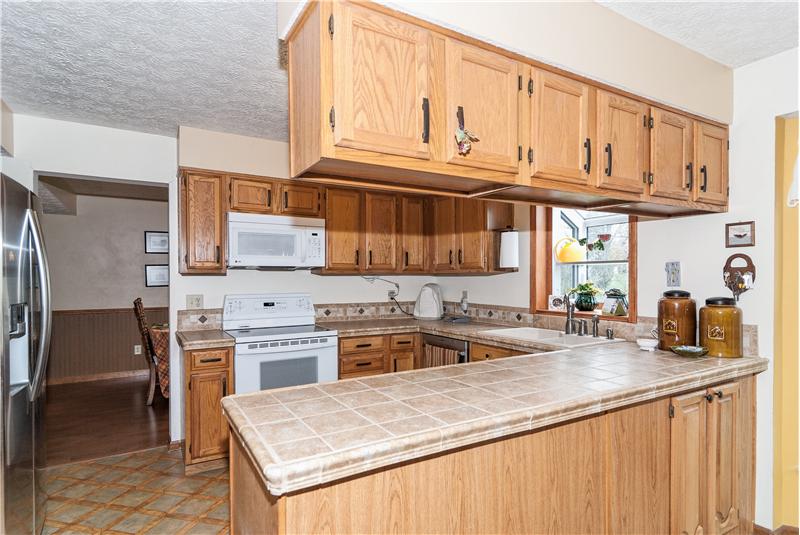Plenty of cabinets in your kitchen.