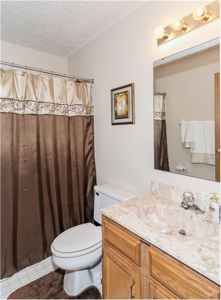 Upstairs hall bathroom.