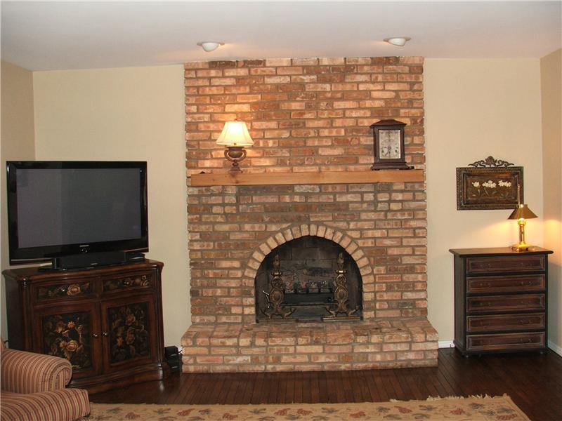 Brick Fireplace