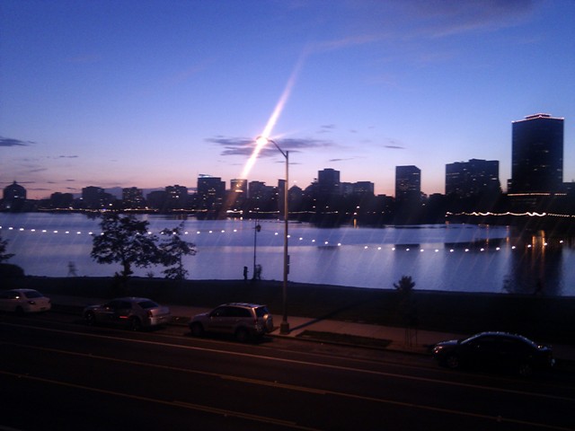 Lake Merritt at night