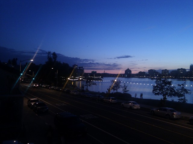 Lake Merritt at night