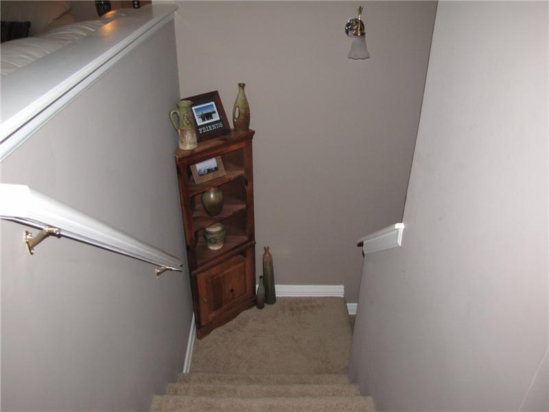 Open Stairs to the Lower Level Family room