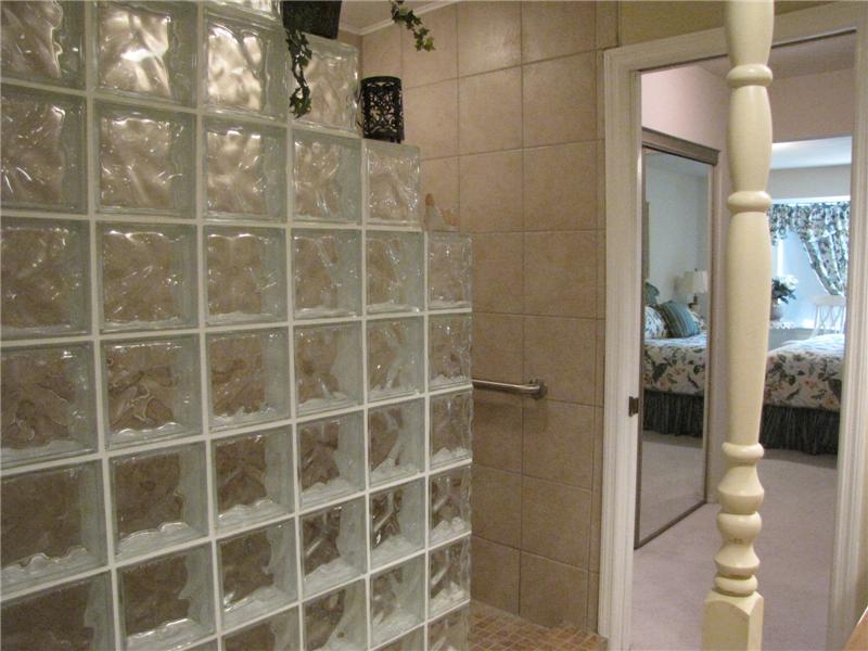 Glass Block Walk-in Shower