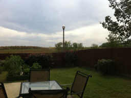 Enjoy the beautiful land and blue skies from your back patio.