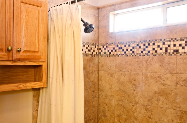 The shower upstairs is gorgeous!