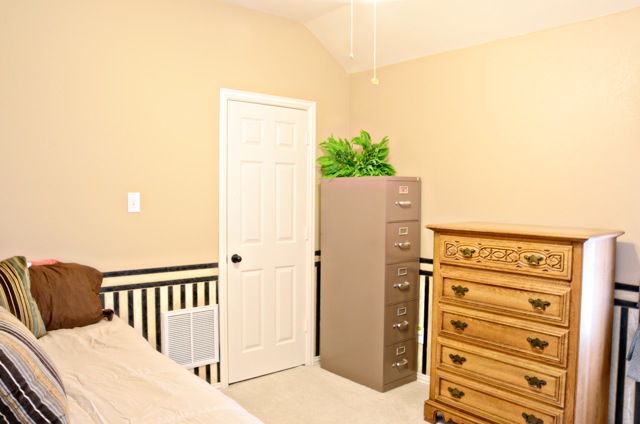 The bedrooms upstairs are spacious and could be used for an office space.