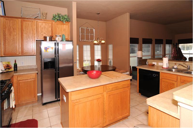 The kitchen is open to the living area.