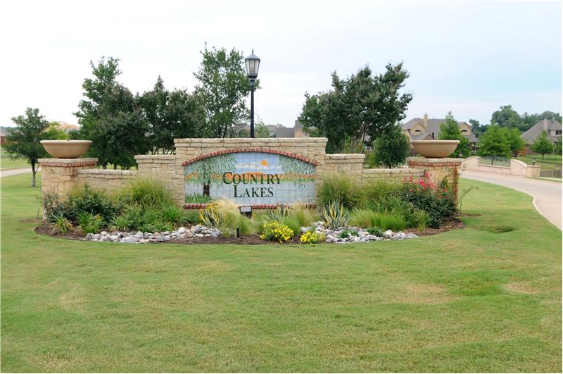 Country Lakes community entrance. Welcome home!
