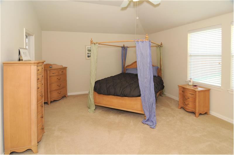 The master suite is very spacious!