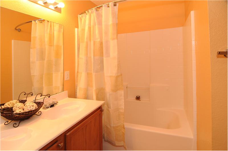 Master bath features a separate shower.