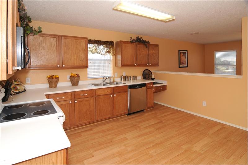 Enjoy cooking in the spacious kitchen.