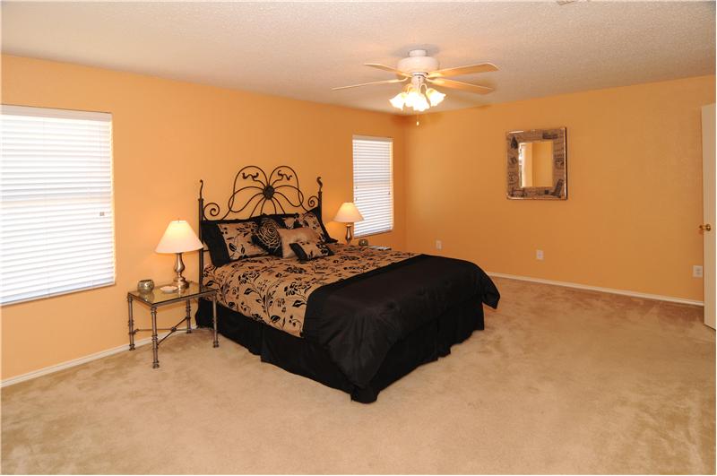 The master bedroom is huge!