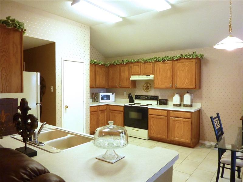 Enjoy cooking and entertaining in the open kitchen.